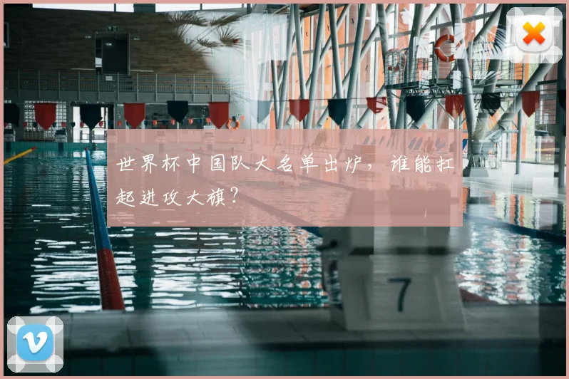 世界杯中国队大名单出炉,谁能扛起进攻大旗?